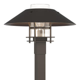 Hubbardton Forge 2021 Coastal Dark Smoke Coastal Oil Rubbed Bronze Clear Glass (ZM) Henry Outdoor Post Light