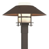 Hubbardton Forge 2021 Coastal Dark Smoke Coastal Bronze Opal Glass (GG) Henry Outdoor Post Light
