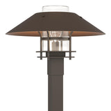 Hubbardton Forge 2021 Coastal Dark Smoke Coastal Bronze Clear Glass (ZM) Henry Outdoor Post Light