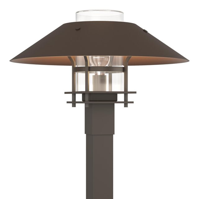 Hubbardton Forge 2021 Coastal Dark Smoke Coastal Bronze Clear Glass (ZM) Henry Outdoor Post Light