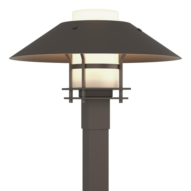 Hubbardton Forge 2021 Coastal Dark Smoke Coastal Dark Smoke Opal Glass (GG) Henry Outdoor Post Light