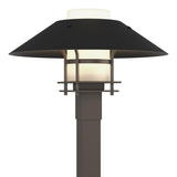 Hubbardton Forge 2021 Coastal Dark Smoke Coastal Black Opal Glass (GG) Henry Outdoor Post Light