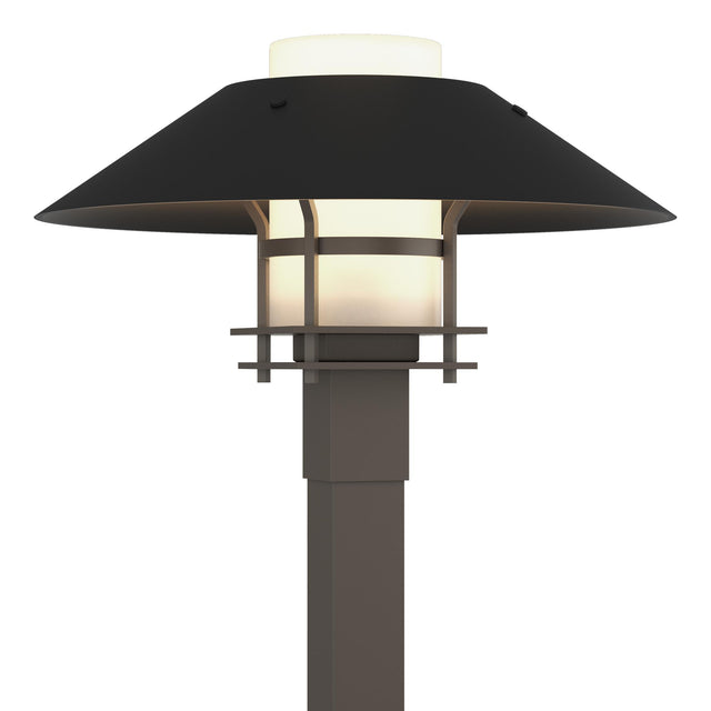 Hubbardton Forge 2021 Coastal Dark Smoke Coastal Black Opal Glass (GG) Henry Outdoor Post Light