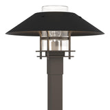 Hubbardton Forge 2021 Coastal Dark Smoke Coastal Black Clear Glass (ZM) Henry Outdoor Post Light