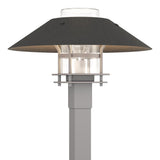 Hubbardton Forge 2021 Coastal Burnished Steel Coastal Natural Iron Clear Glass (ZM) Henry Outdoor Post Light