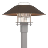 Hubbardton Forge 2021 Coastal Burnished Steel Coastal Bronze Clear Glass (ZM) Henry Outdoor Post Light