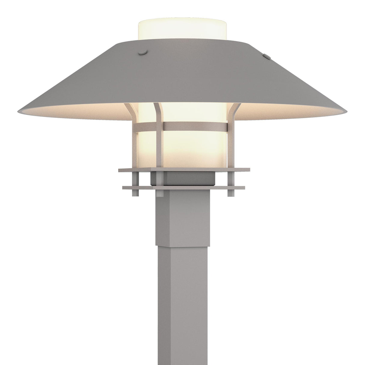 Hubbardton Forge 2021 Coastal Burnished Steel Coastal Burnished Steel Opal Glass (GG) Henry Outdoor Post Light