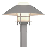 Hubbardton Forge 2021 Coastal Burnished Steel Coastal Burnished Steel Opal Glass (GG) Henry Outdoor Post Light