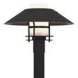 Hubbardton Forge 2021 Coastal Black Coastal Oil Rubbed Bronze Opal Glass (GG) Henry Outdoor Post Light