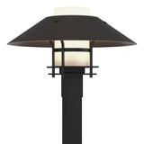 Hubbardton Forge 2021 Coastal Black Coastal Oil Rubbed Bronze Opal Glass (GG) Henry Outdoor Post Light