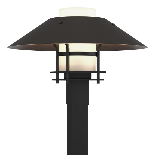 Hubbardton Forge 2021 Coastal Black Coastal Oil Rubbed Bronze Opal Glass (GG) Henry Outdoor Post Light