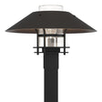 Hubbardton Forge 2021 Coastal Black Coastal Oil Rubbed Bronze Clear Glass (ZM) Henry Outdoor Post Light