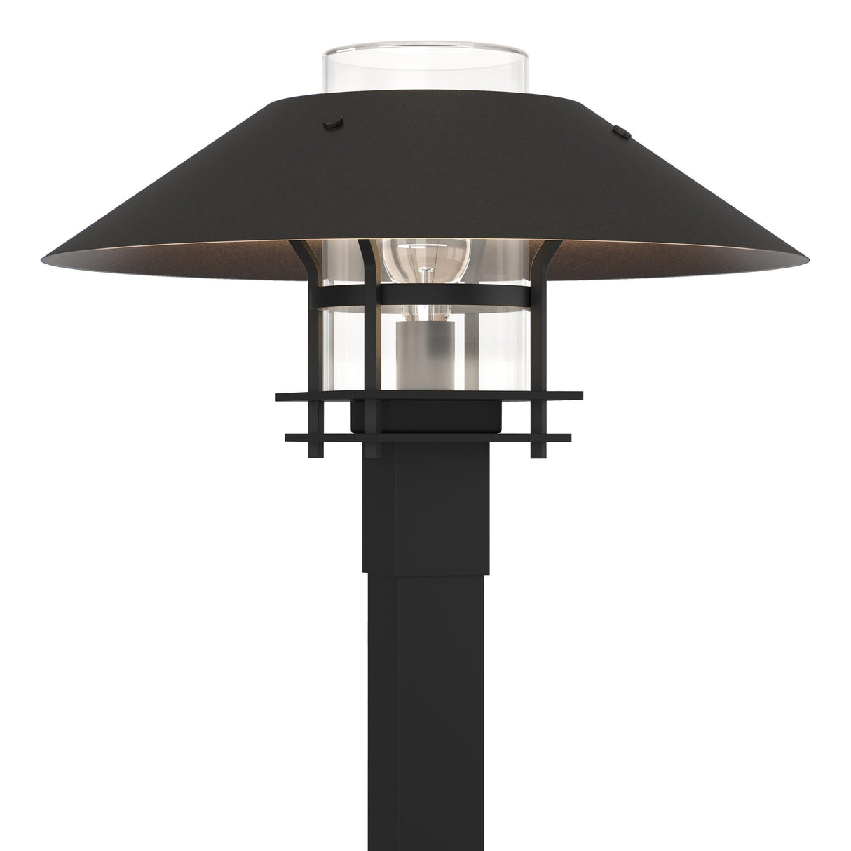 Hubbardton Forge 2021 Coastal Black Coastal Oil Rubbed Bronze Clear Glass (ZM) Henry Outdoor Post Light