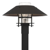 Hubbardton Forge 2021 Coastal Black Coastal Oil Rubbed Bronze Clear Glass (ZM) Henry Outdoor Post Light
