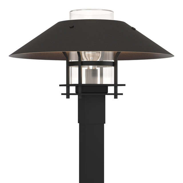 Hubbardton Forge 2021 Coastal Black Coastal Oil Rubbed Bronze Clear Glass (ZM) Henry Outdoor Post Light