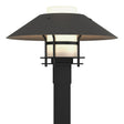Hubbardton Forge 2021 Coastal Black Coastal Natural Iron Opal Glass (GG) Henry Outdoor Post Light