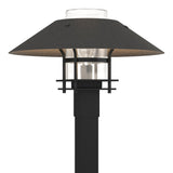 Hubbardton Forge 2021 Coastal Black Coastal Natural Iron Clear Glass (ZM) Henry Outdoor Post Light