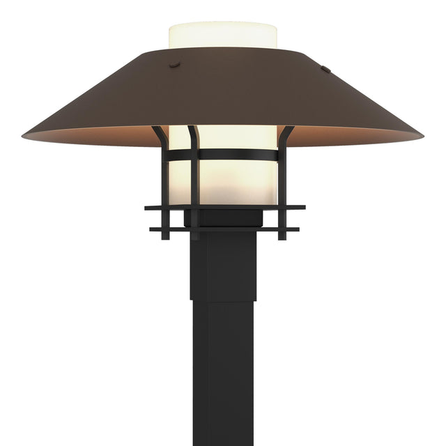 Hubbardton Forge 2021 Coastal Black Coastal Bronze Opal Glass (GG) Henry Outdoor Post Light
