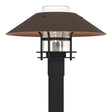 Hubbardton Forge 2021 Coastal Black Coastal Bronze Clear Glass (ZM) Henry Outdoor Post Light
