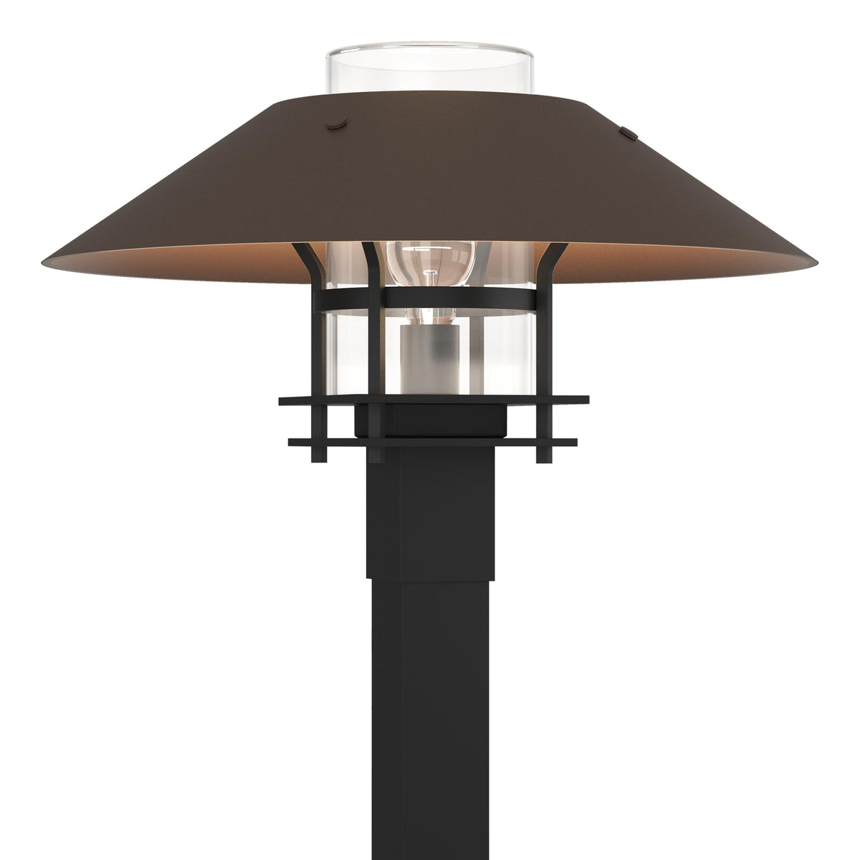 Hubbardton Forge 2021 Coastal Black Coastal Bronze Clear Glass (ZM) Henry Outdoor Post Light