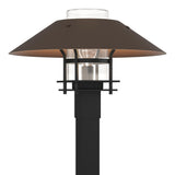 Hubbardton Forge 2021 Coastal Black Coastal Bronze Clear Glass (ZM) Henry Outdoor Post Light