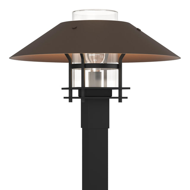 Hubbardton Forge 2021 Coastal Black Coastal Bronze Clear Glass (ZM) Henry Outdoor Post Light