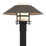 Hubbardton Forge 2021 Coastal Black Coastal Dark Smoke Opal Glass (GG) Henry Outdoor Post Light