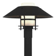 Hubbardton Forge 2021 Coastal Black Coastal Black Opal Glass (GG) Henry Outdoor Post Light
