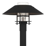 Hubbardton Forge 2021 Coastal Black Coastal Black Clear Glass (ZM) Henry Outdoor Post Light