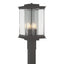 Hubbardton Forge 2021 Coastal Oil Rubbed Bronze Translucent Vintage Platinum Clear Glass (ZM) Kingston Outdoor Post Light