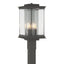 Hubbardton Forge 2021 Coastal Natural Iron Translucent Vintage Platinum Clear Glass (ZM) Kingston Outdoor Post Light