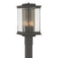 Hubbardton Forge 2021 Coastal Natural Iron Translucent Soft Gold Clear Glass (ZM) Kingston Outdoor Post Light