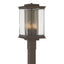 Hubbardton Forge 2021 Coastal Bronze Translucent Soft Gold Clear Glass (ZM) Kingston Outdoor Post Light