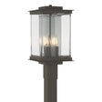 Hubbardton Forge 2021 Coastal Dark Smoke Translucent Vintage Platinum Clear Glass (ZM) Kingston Outdoor Post Light