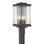 Hubbardton Forge 2021 Coastal Dark Smoke Translucent Vintage Platinum Clear Glass (ZM) Kingston Outdoor Post Light