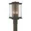 Hubbardton Forge 2021 Coastal Dark Smoke Translucent Soft Gold Clear Glass (ZM) Kingston Outdoor Post Light