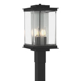 Hubbardton Forge 2021 Coastal Black Translucent Vintage Platinum Clear Glass (ZM) Kingston Outdoor Post Light
