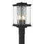 Hubbardton Forge 2021 Coastal Black Translucent Vintage Platinum Clear Glass (ZM) Kingston Outdoor Post Light