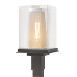 Hubbardton Forge 2021 Coastal Oil Rubbed Bronze Coastal Silver Clear Glass (ZM) Polaris Outdoor Post Light