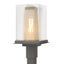 Hubbardton Forge 2021 Coastal Natural Iron Coastal Gold Clear Glass (ZM) Polaris Outdoor Post Light