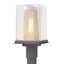 Hubbardton Forge 2021 Coastal Natural Iron Coastal Silver Clear Glass (ZM) Polaris Outdoor Post Light
