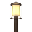 Hubbardton Forge 2012 Coastal Bronze Seeded Glass with Opal Diffuser (ZS) Meridian Outdoor Post Light