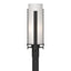 Hubbardton Forge 2002 Coastal Black Opal Glass (GG) Forged Vertical Bars Outdoor Post Light