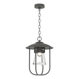 Hubbardton Forge 2019 Coastal Natural Iron Clear Glass (ZM) Erlenmeyer Outdoor Pendant