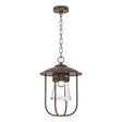 Hubbardton Forge 2019 Coastal Bronze Clear Glass (ZM) Erlenmeyer Outdoor Pendant