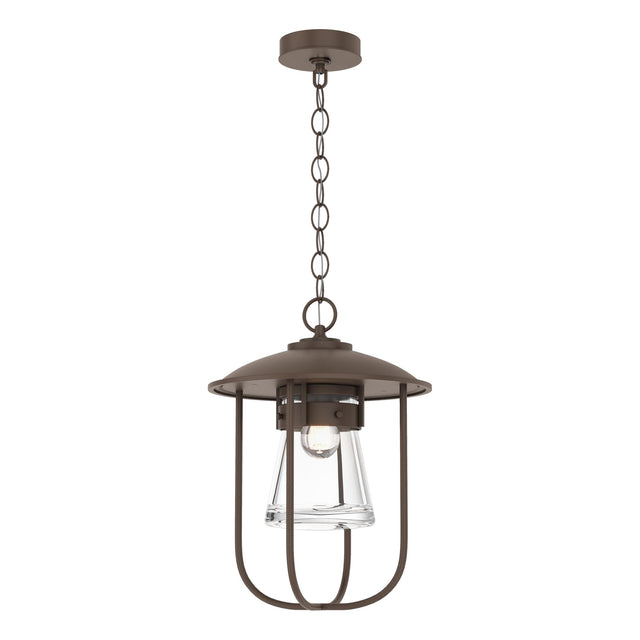 Hubbardton Forge 2019 Coastal Bronze Clear Glass (ZM) Erlenmeyer Outdoor Pendant