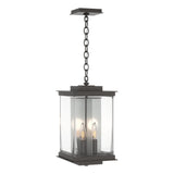 Hubbardton Forge 2021 Coastal Oil Rubbed Bronze Translucent Vintage Platinum Clear Glass (ZM) Kingston Outdoor Large Lantern