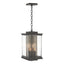 Hubbardton Forge 2021 Coastal Oil Rubbed Bronze Translucent Soft Gold Clear Glass (ZM) Kingston Outdoor Large Lantern
