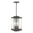 Hubbardton Forge 2021 Coastal Natural Iron Translucent Vintage Platinum Clear Glass (ZM) Kingston Outdoor Large Lantern