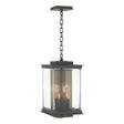Hubbardton Forge 2021 Coastal Natural Iron Translucent Soft Gold Clear Glass (ZM) Kingston Outdoor Large Lantern
